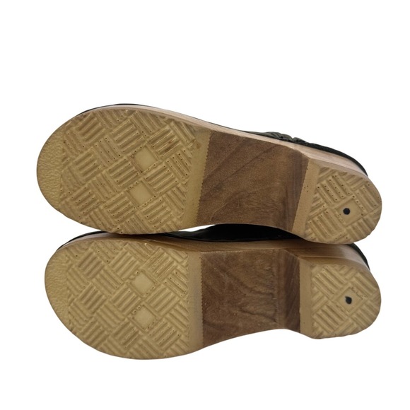 No.6 Store Olive Green Nubuck Leather Buckle Clog Boots EU 35 - Picture 7 of 9